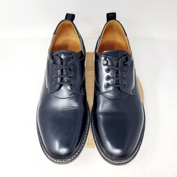OAMC Mara Shoe Mens 12 Black Bull‎ Leather Mesh Lace Up Low Chunky Vibram Oxford main image 12
